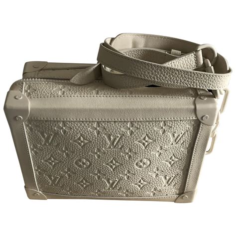 louis vuitton trunk bag white|Louis Vuitton small side bag.